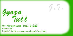 gyozo tull business card